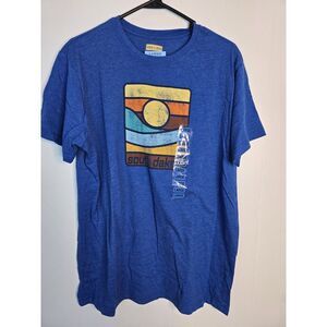 New Mens State of Mine Tee South Dakota Blue Large‎
